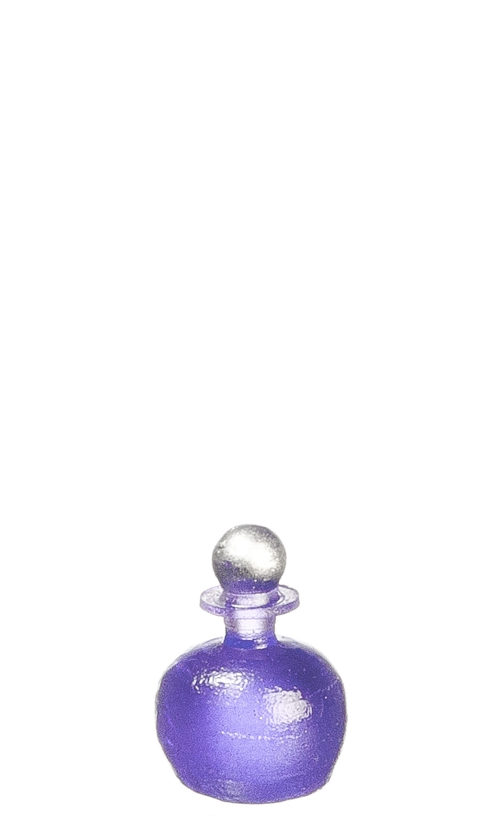Tall Purple Round Vanity Bottles Plastic 12pc