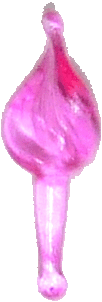 (image for) Pink Glass Frame Topper