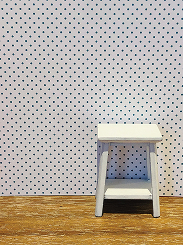 (image for) Teal Dots Dollhouse Wallpaper 3pc