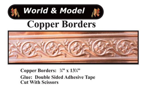 Floral Copper Border Texture