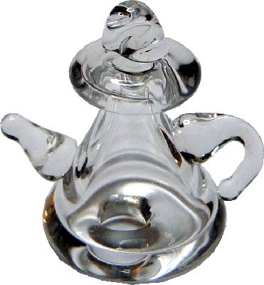 (image for) 1/2 in Scale Clear Glass Teapot