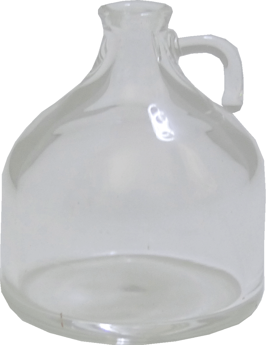large clear glass jug vase