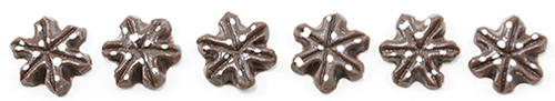 Chocolate Snowflake Cookie 6pc