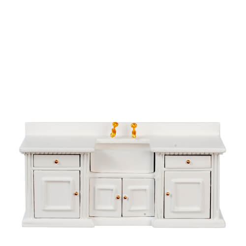 Kitchen Counter Sink Cabinet - White
