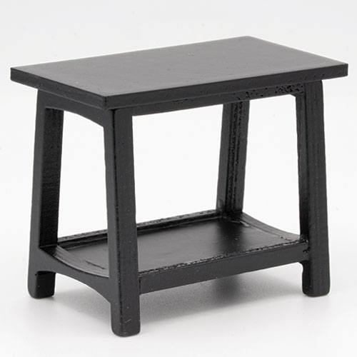 (image for) Rectangular End Table - Black Painted