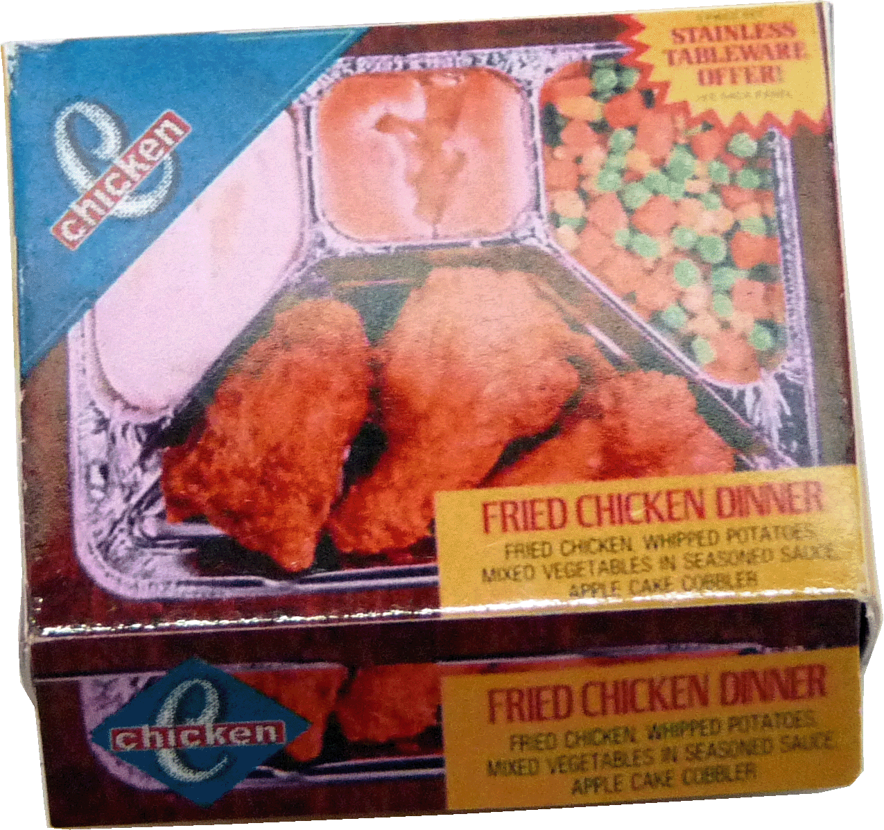 Chicken TV Dinner Box Mary's Dollhouse Miniature Accessories