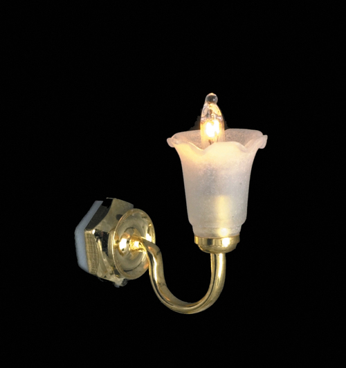 Canted Tulip Shade Wall Sconce 12v