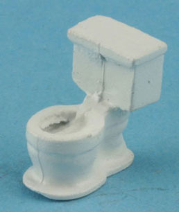 1/4in Scale White Standard Toilet