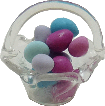 Eggs in Glass Basket