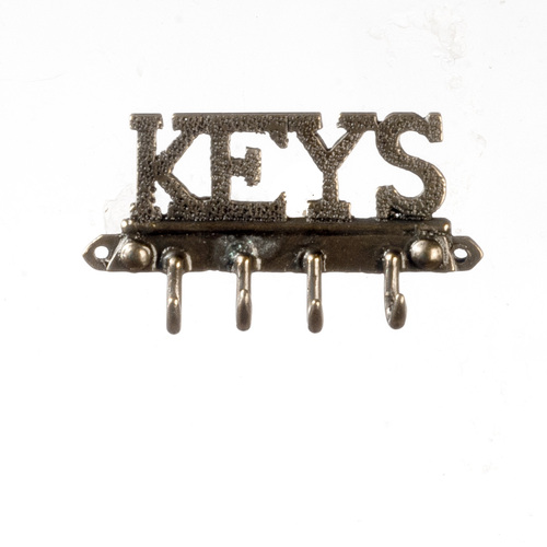 Antique Brass Key Rack