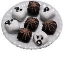 (image for) Halloween Petit Fours on Plate Style 1