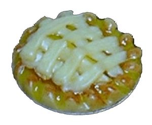 1/2in Scale Lattice Crust Peach Pie
