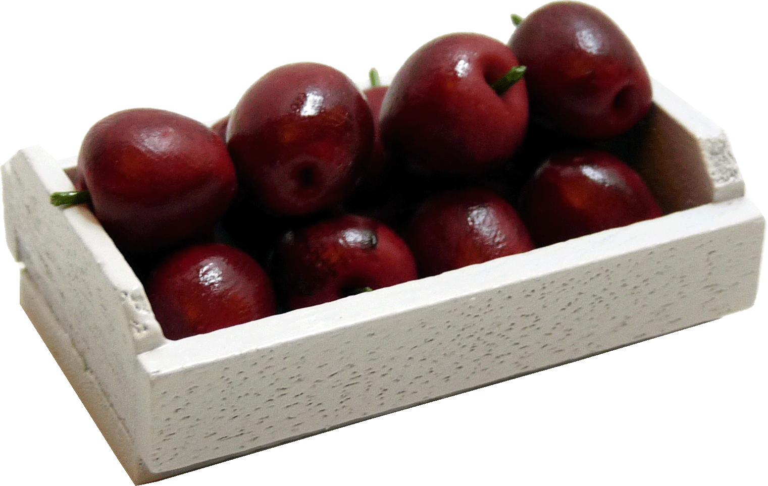 Apples in Whitewashed Crate
