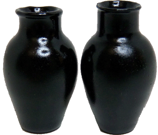 Black Vases 2pc