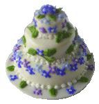 3 Tier Floral Wedding Cake