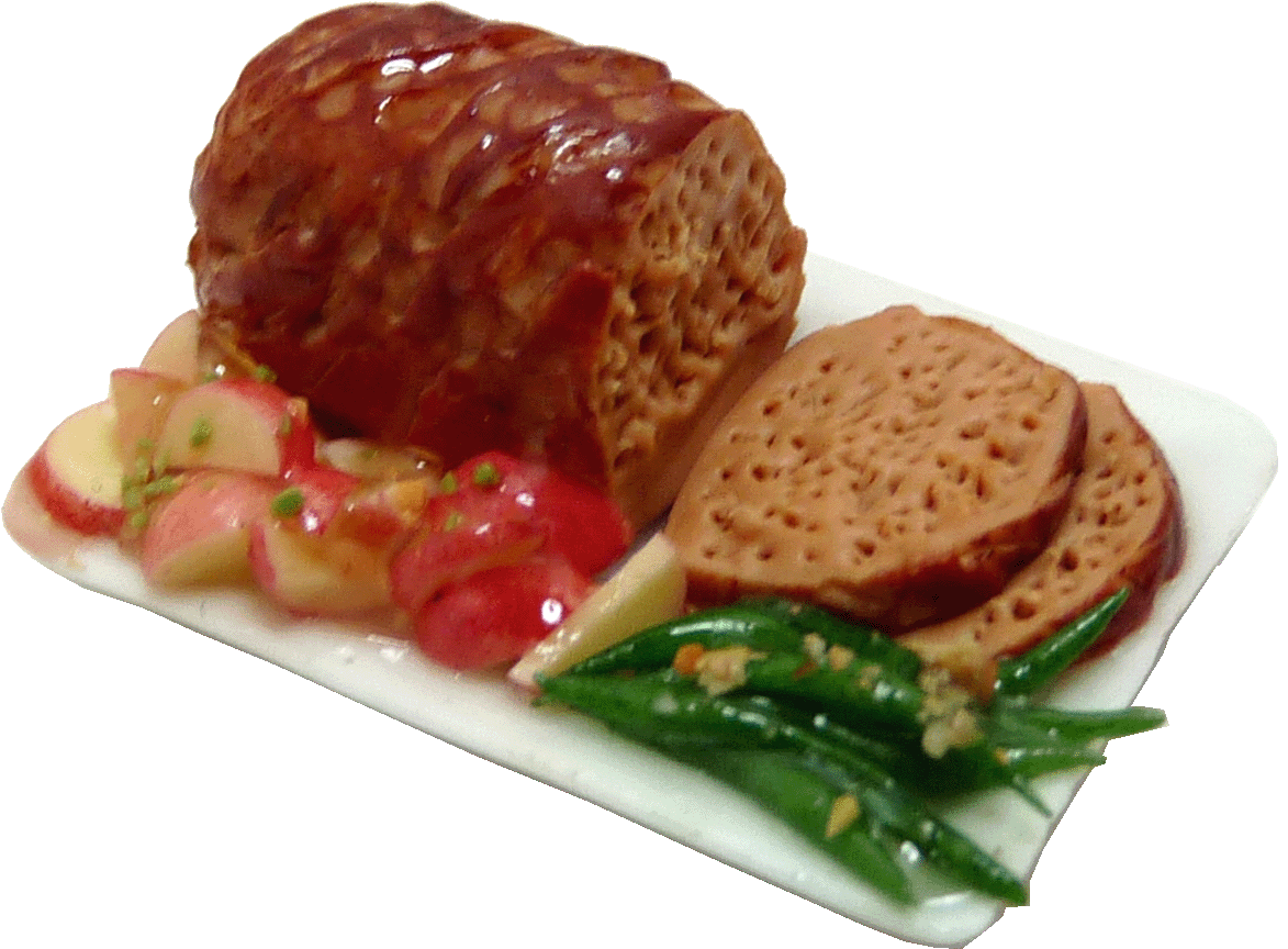 Meatloaf on Rectangle Tray