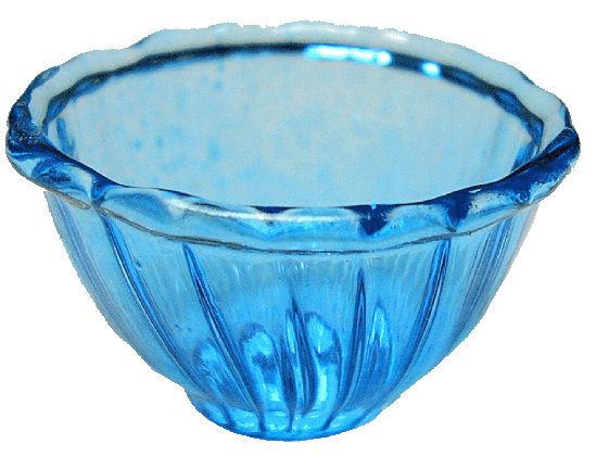 Crystal Blue Glass Bowl