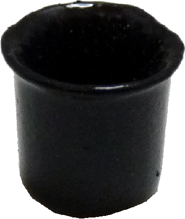 Glass Votive Candle Holder Black