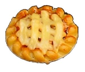 1/2in Scale Lattice Crust Apple Pie