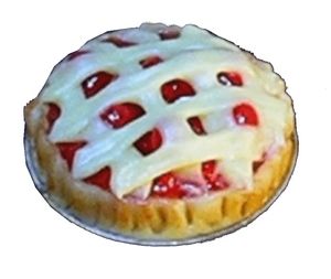 1/2in Scale Lattice Crust Cherry Pie