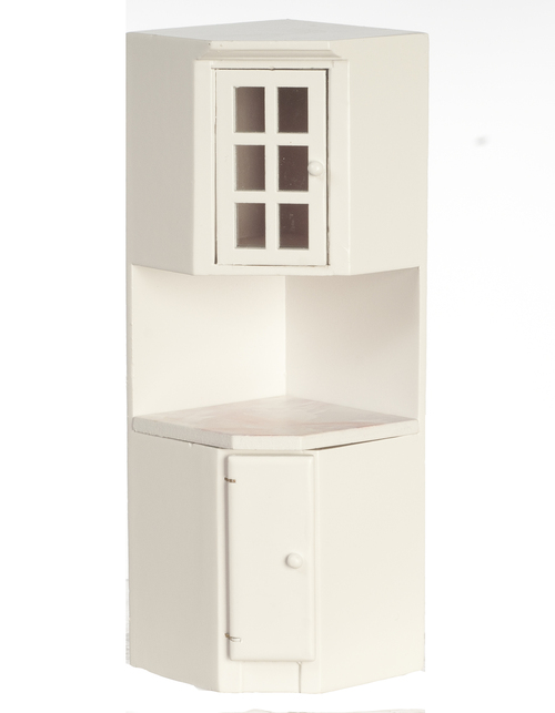 white corner toy storage