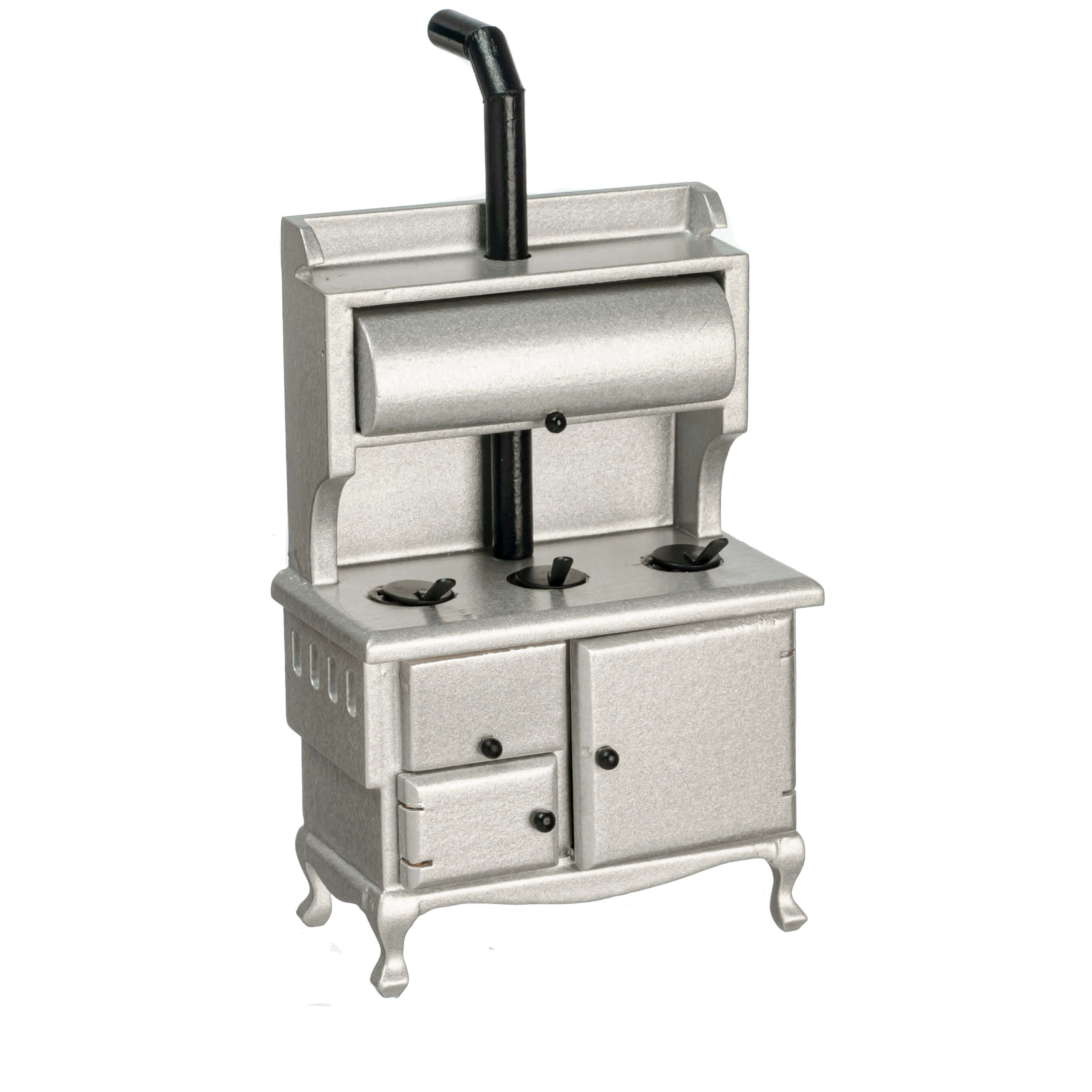 Old Fashioned Wood Stove - Silver