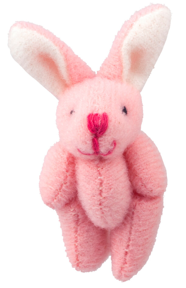 Stuffed Plush Bunny -  Pink