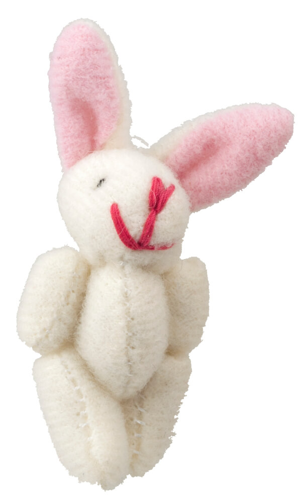Stuffed Plush Bunny -  White