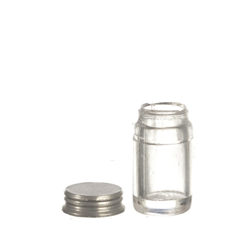 Canning Jars - Small - Clear - w/ Lid - Unlabeled 12pc