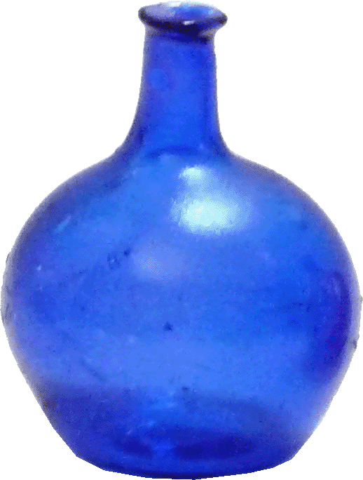 Antique Glass Demijohn Blue