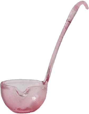 Glass Laddle Pink
