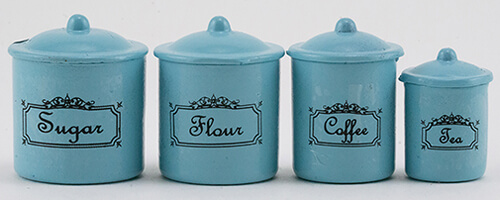 Blue Canister Set 4pc