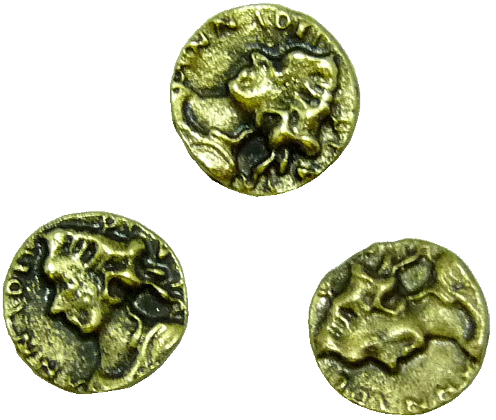 Antique Bronze Coins 3pc