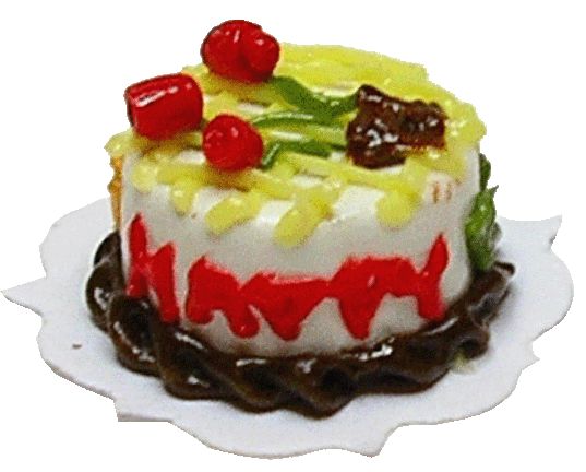 1/2in Scale Happy Birthday Cake