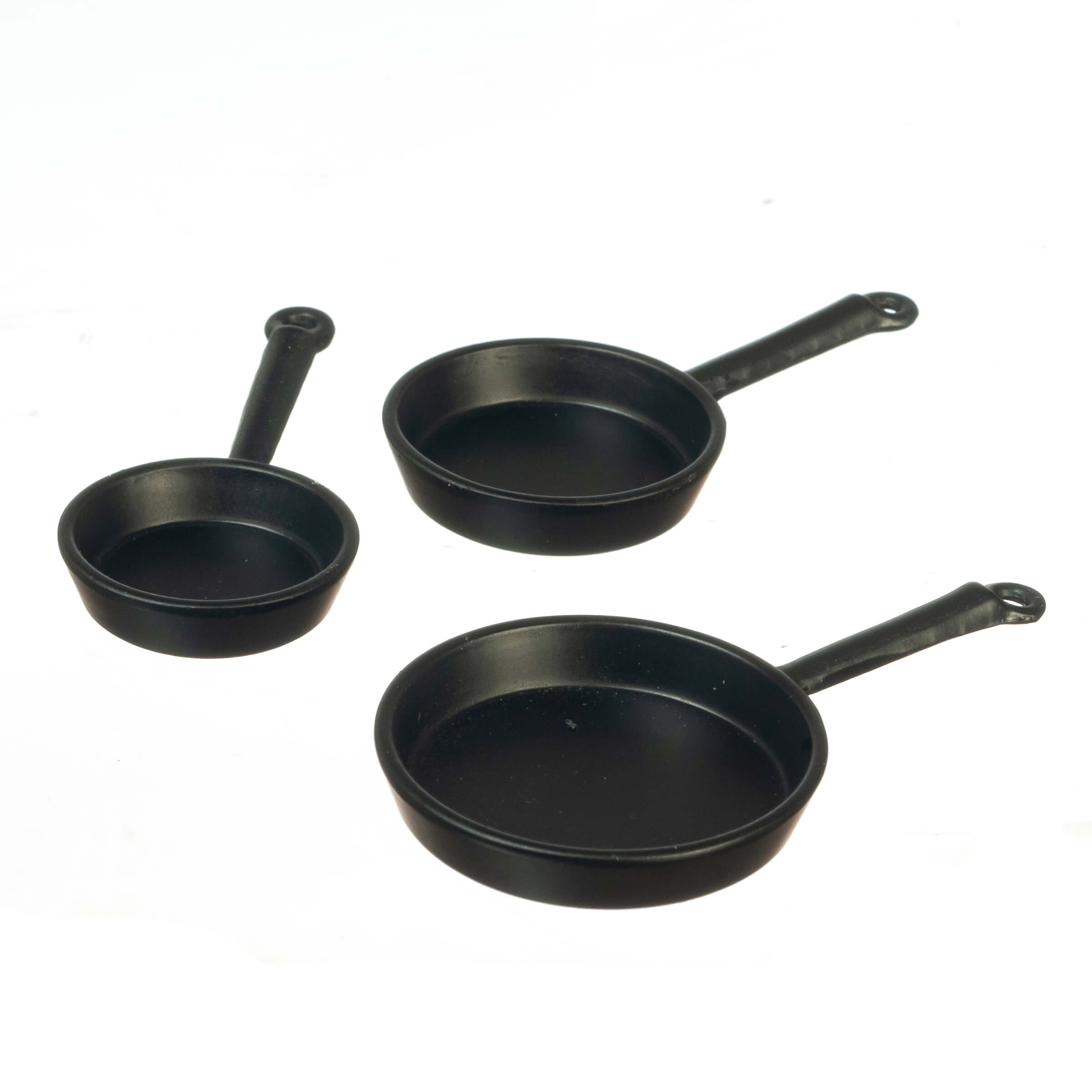 Black Frying Pans 3pc