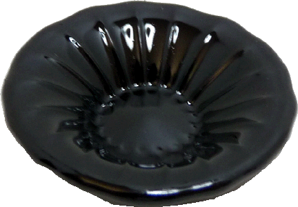 Glass Platter Black
