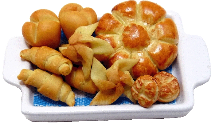 Assorted Breads Loose on Tray