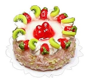 (image for) Strawberry Kiwi Gel Cake