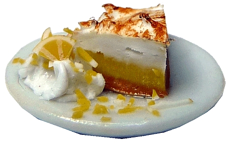 (image for) Lemon Meringue Pie Slice on Plate