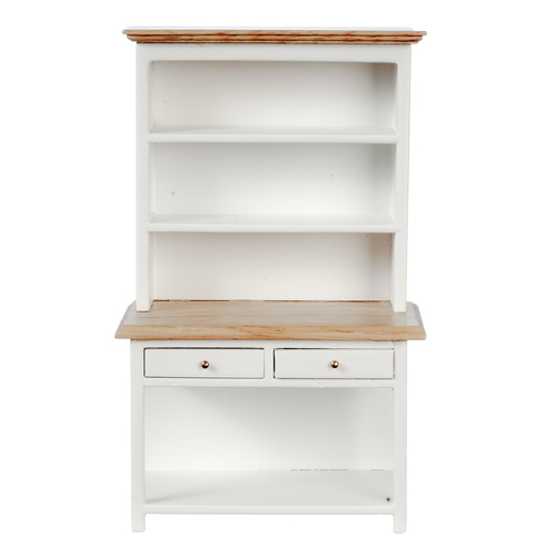 (image for) White / Oak Kitchen Hutch