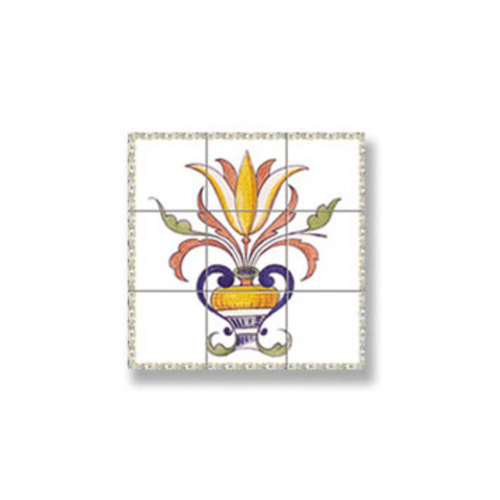 (image for) Floral Picture Mosaic Tile Sheet