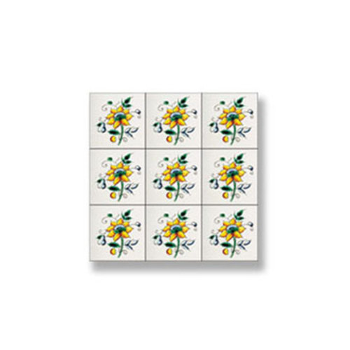 (image for) Flower Picture Mosaic Tile Sheet