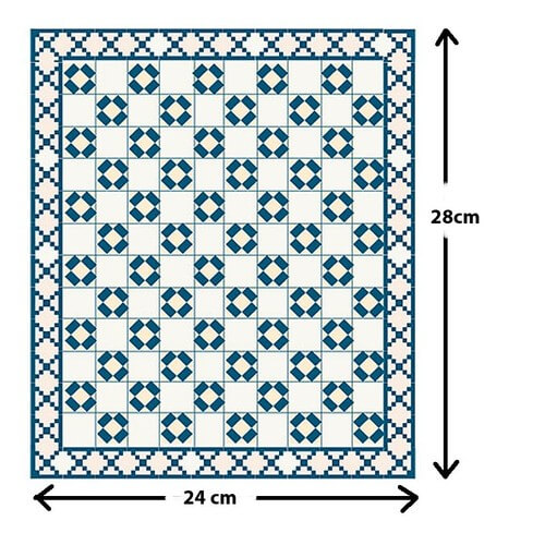 (image for) Green Blue Mosaic Floor Tile Kit