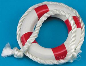 2 Inch Life Preserver Ring Red