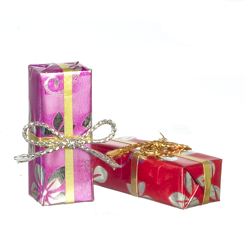 Wrapped Gifts - Pink - Red - 2pc