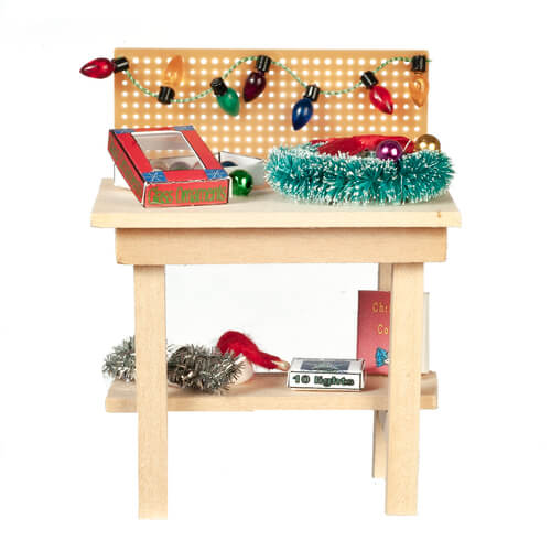 Workbench w/ Attached Holiday Accessories