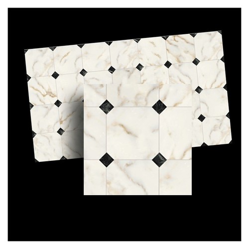 (image for) Faux Marble Tile Black & White