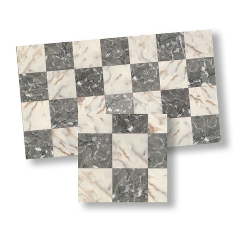 (image for) Faux Marble Tile - Gray & White