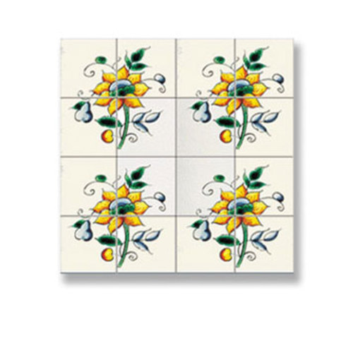 (image for) Sunflower Mosaic Picture Tile Sheet