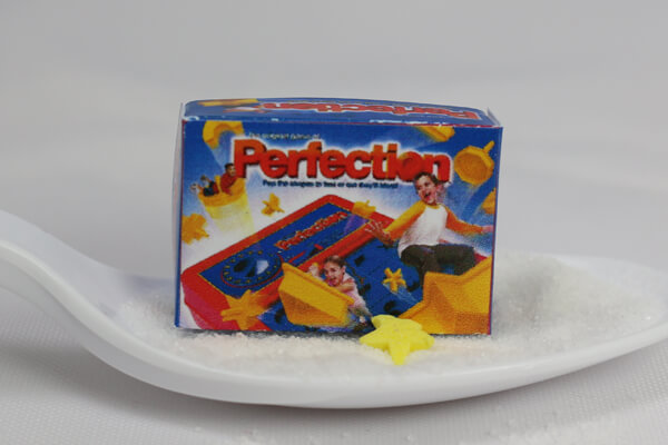 Dollhouse Miniature PERFECTION Game Box  in 1:12 Scale